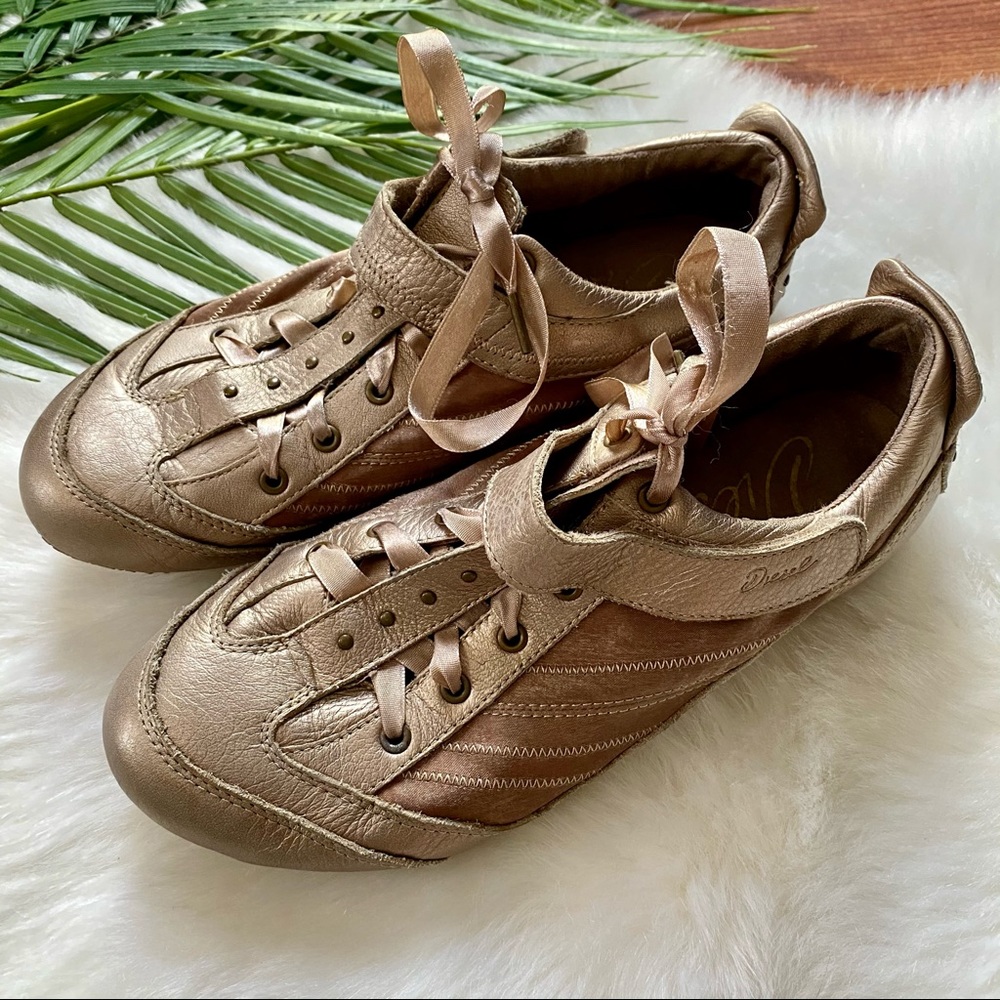 Diesel Gold Sneakers